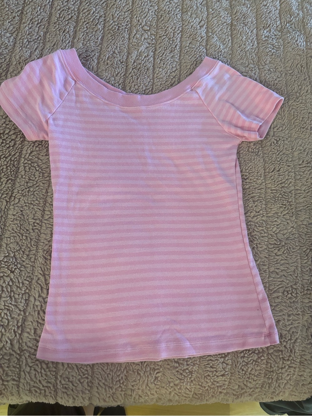 Brandy Melville Pink Striped Top